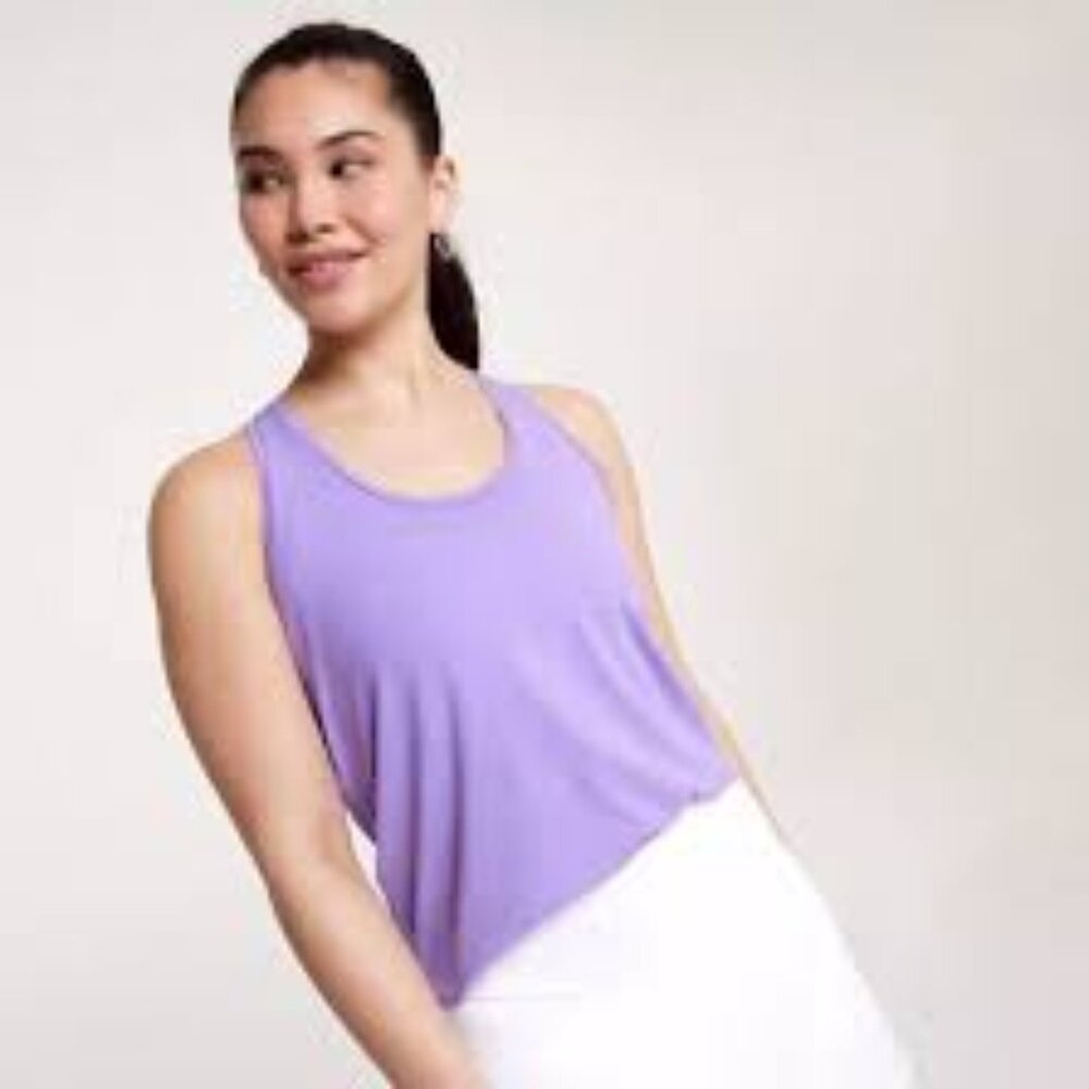 CALIA Women's Twist Back Tank, Light Purple New With Tags
